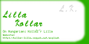 lilla kollar business card